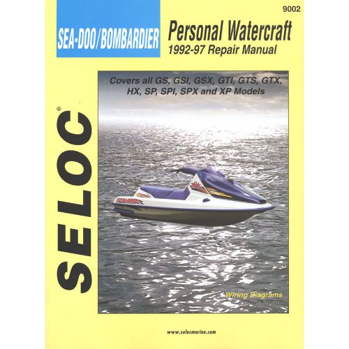 Seloc service manual - sea-doo/bombardier - 1992-97 -9002