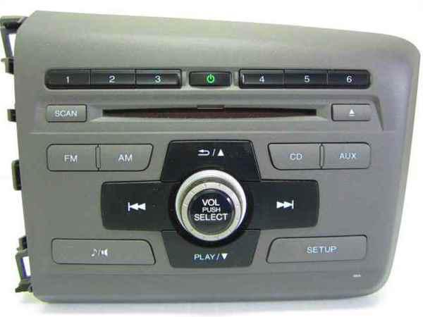 12 honda civic radio cd player mp3 2bc6 oem lkq