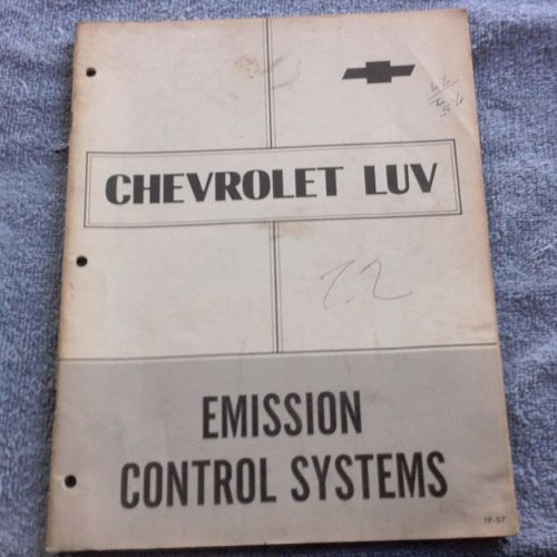 1972 72 chevrolet luv emission control systems oem factory service repair manual