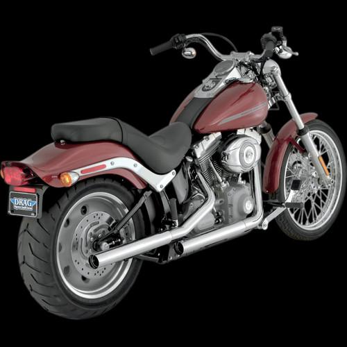 Vance & hines straightshots slip-ons mufflers for 2007-2013 harley softail