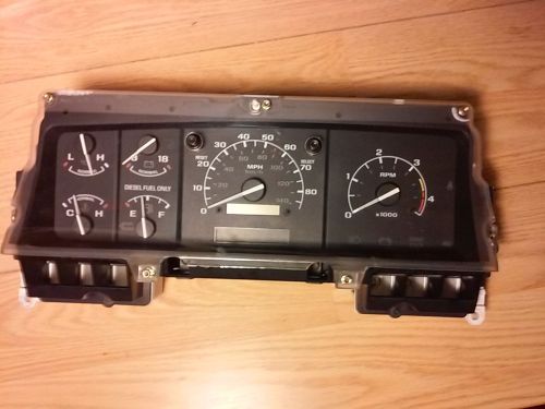 1994 1995 ford 94 95  250 f350 deisel diesel dually instrument cluster tach