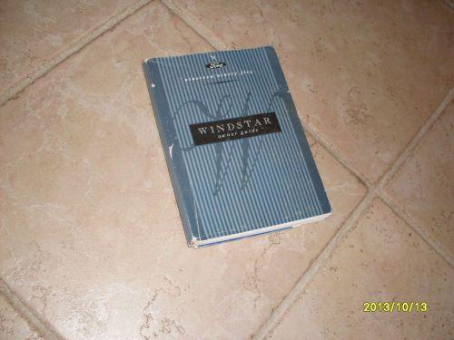 1995 ford windstar owners manual owner&#039;s guide book original