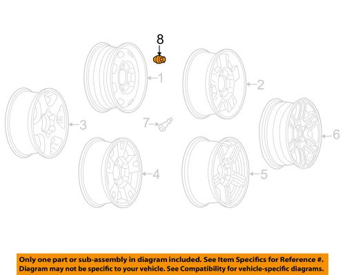 Gm oem wheels-wheel nut 9594683