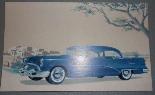 1954 buick special brochure post card