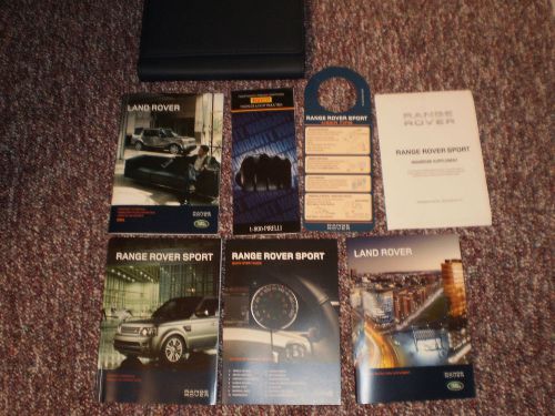 2011 land rover range sport suv owners manual books navigation guide case all