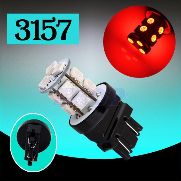 3156 3157 red 13 smd 5050 stop tail brake turn 13 led car light bulb lamp