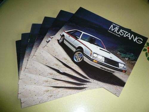 1980 ford mustang sales brochure - lot of 6 package