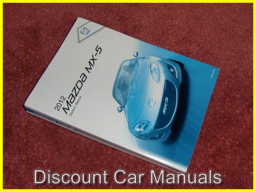 ★★ 2012 mazda mx5 mx-5 miata owners manual l@@k 12!! ★★