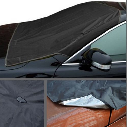 Car prevent snow ice frost freezing windshield protect cover magnet shield tarp