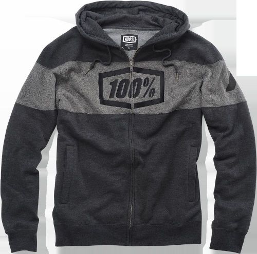 100% syndicate fleece hoody black mx atv all sizes