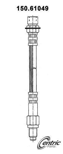 Centric 150.61049 brake hose, front-brake hydraulic hose