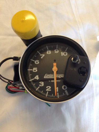 Autometer gauge 233904 5&#034; tach 10,000 rpm shift-lite auto gage