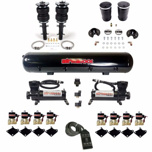 Airlift slam series air bag suspension black compressors valve tank vw mk4 jetta