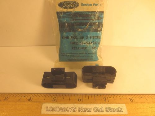 2 pcs ford 1984/89 escort &amp; mercury lynx &#034;retainer&#034; (luggage cover) black nos