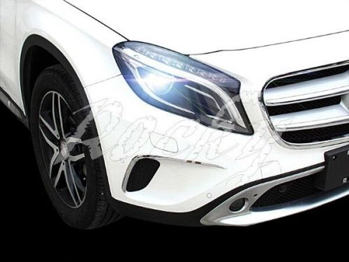 Fit for mercedes-benz gla x156 class chrome front fog light lamp eyebrow trim