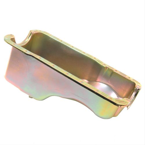 Summit racing g3534 oil pan steel gold zinc ford small block 1965-87 each