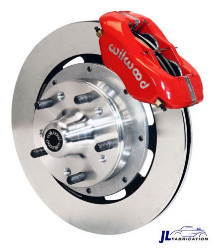 55-57 chevy belair wilwood front big 12&#034; disk brake kit red 140-7676-r