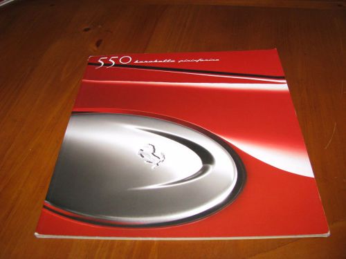 Ferrari 550 barchetta pirinfarina brochure catalog photo booklet