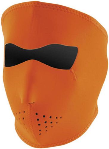 Zan cold weather water/wind resistant neoprene facemask,hi-vis orange,osfm