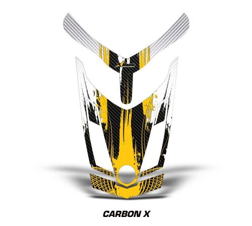 Ski doo rev xr gsx summit sled sticker decal hood graphic kit 2013 carbonx - ylw