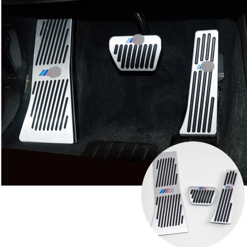 Aluminum at gas brake foot rest pedals set for bmw x5 f15 2014-2015 3pcs