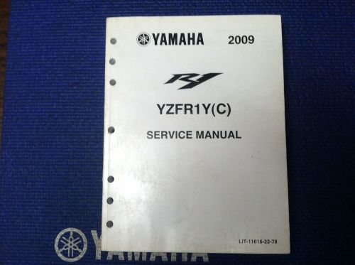 Oem yamaha service shop manual 2009 r1 yzfr1y (c) yamaha lit-11616-22-78