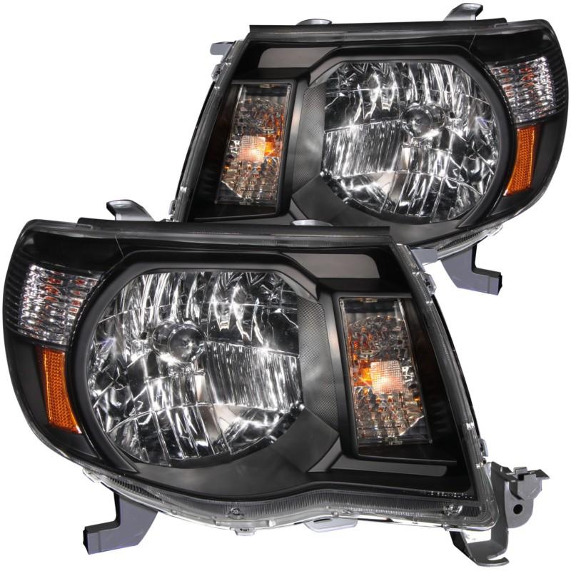 Anzo usa 121191 headlight assembly clear lens amber reflector pair black