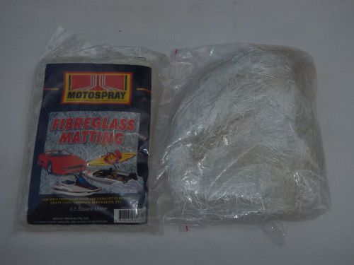 Motospray , fibreglass matting , 0.5 square metre , 2 packets 1 new other opened