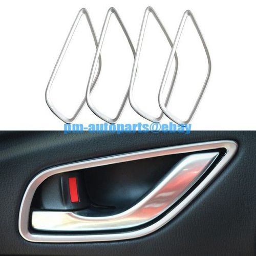 Pm pearl chrome interior door handle cover trim 4pcs kit for mazda 6 atenza 2015