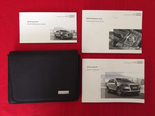 2010 audi q7 factory owners manual set and case