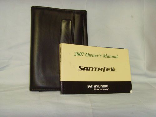 2007 hyundai santa fe owner&#039;s manual set with case