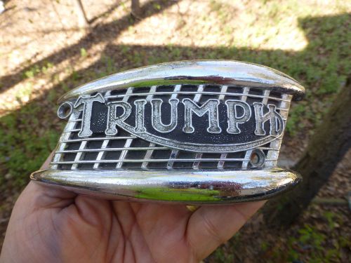 Triumph bonneville tiger trophy o.e.m. tank emblem badge