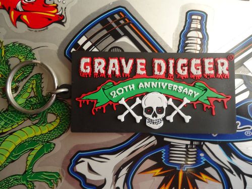 Grave digger 20th anniversary key chain new!!