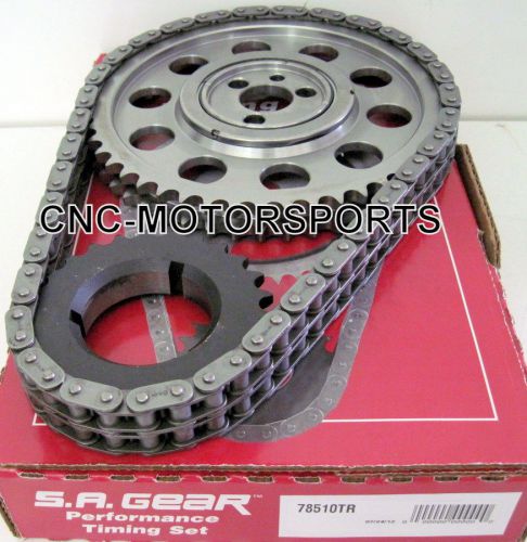 Bbc bb chevy 396 427 454 race roller billet timing chain kit 3 keyway w/thrust