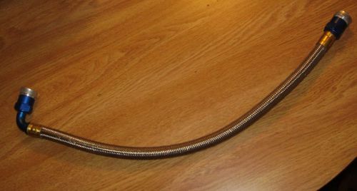 An -8 braided steel hose 21&#034; long w/ str &amp; 90 degree fittings ump bmrs fuel line