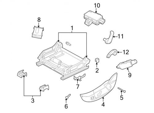 Chrysler oem chrysler seat track cover 1uv50dx9aa image 3