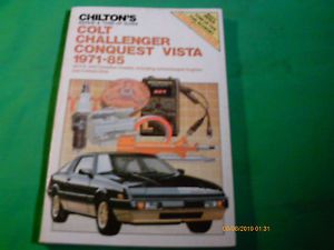 Chiltons 1971-85 colt challenge, conquest, vista repair manual