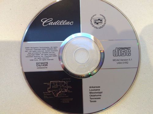 03 cadillac cts navigation disc 25744278 mca4, ar, la, ms, ok, tn, tx