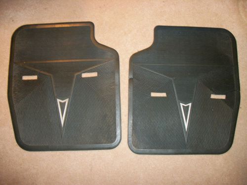 Vintage 1961 pontiac rear floor mats - dark blue - excellent