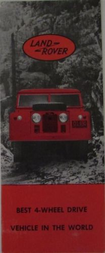 1958 land rover four wheel drive vehicle sales brochure original