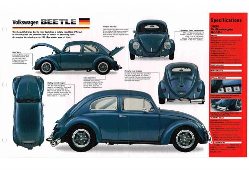 Volkswagen vw beetle bug custom imp brochure; 1955,1956,1957,