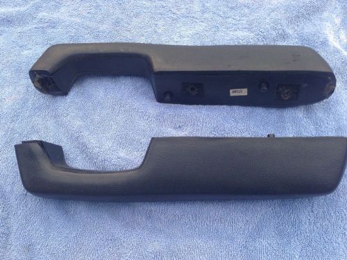 80 81 82 mustang cobra oem factory black arm rests pair (rare style)