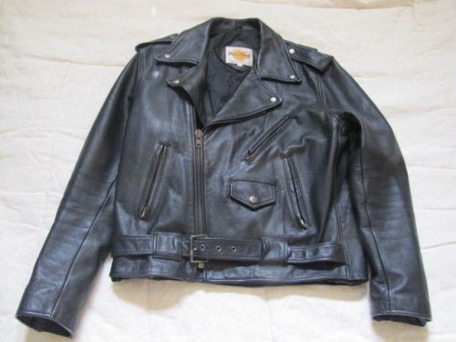 Original hard rock vintage leather jacket with embrodered logo (nice)