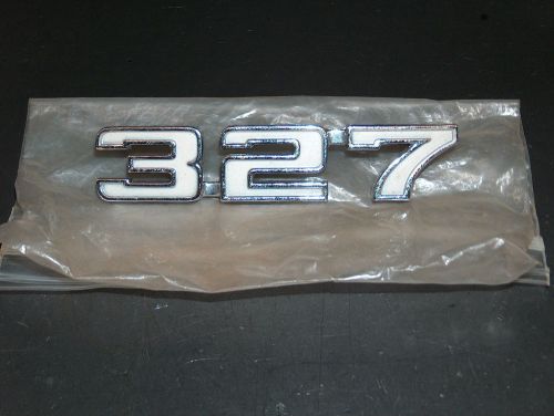 Ac delco 1969 chevy camaro gm nos 327 chromed fender trim emblem