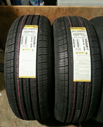 (2) new continental 4x4 contact 235/65r17 tires