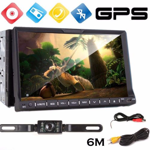 7&#034; 2din in dash car dvd player gps navigation radio ipod bluetooth+backup camera