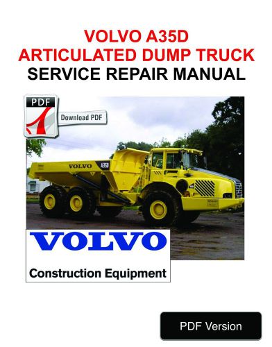 Volvo a35d articulated dump truck service repair manual