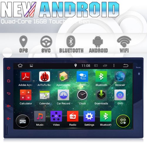 Pure touch quad-core android 4.4 os gps navi car radio 3g wifi mirrorlink+camera