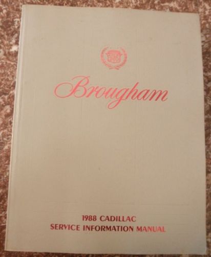 1988 cadillac brougham service information manual