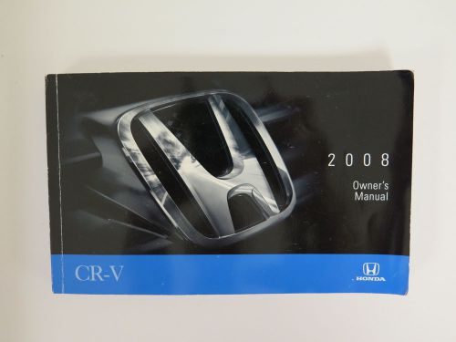 2008 honda cr-v owners manual guide book